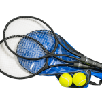 712 2 Pce Metal Tennis Rackets & Ball