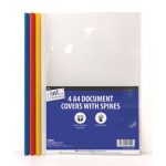 6109  A4 Document Wallets w/ Spines 4 Pack