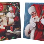 XB0098l  Santa Gift Bag A4 2 Asst.