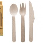836043  Eco Birchwood Cutlery Set 18 Pack