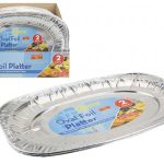 839025 Oval Foil Platters 2Pk