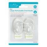 RH528 2Pc Large Removable Oval Hooks