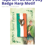 8516 St Patrick Day Badges Harps